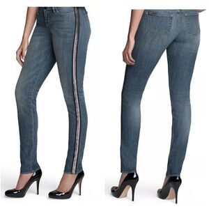 Rock & Republic Tuxedo Side Stripe Tapered Leg Jeans Size 6